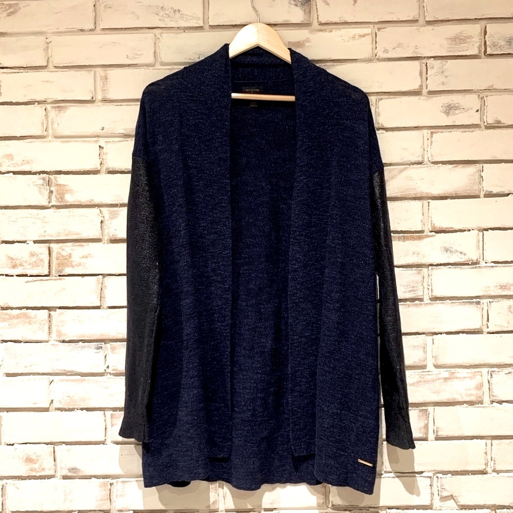 True Religion cardigan sweater blue black